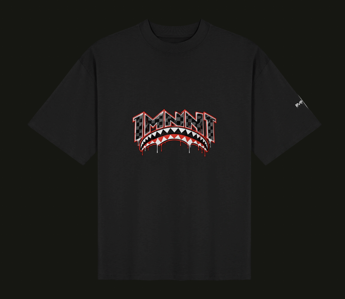 Black IMNNT graphic tee
